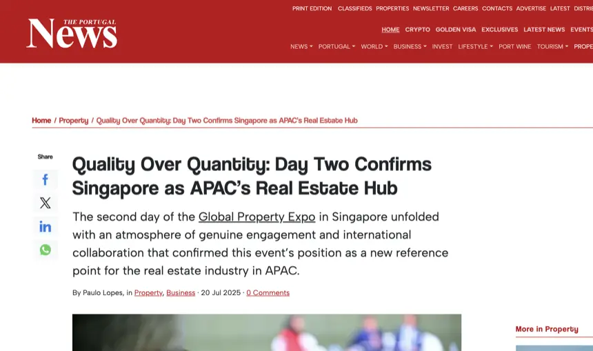 The Portugal News coverage of the Global Property Expo